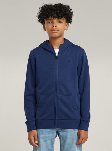 Boys Hooded Zipp Regular Unbrushed